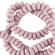 Polymeer kralen rondellen 7mm - Vintage pink